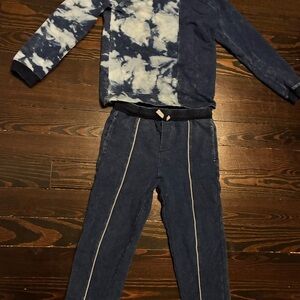 Splendid Blue and Gray Outfit for Kids